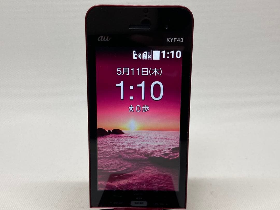 美品　au　KYF43　SIMフリー　かんたんケータイ　a01a217dd