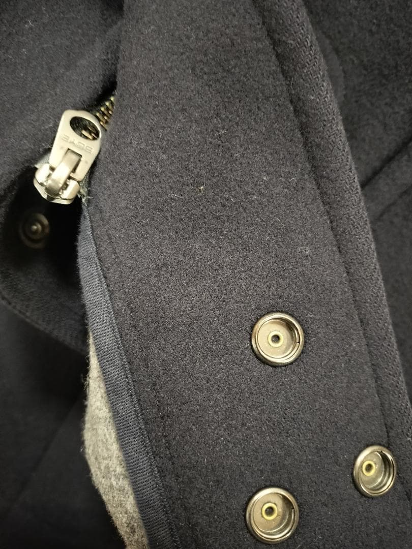サイ/カシミヤ混ロングダッフルコート良質/肉厚/SIZE 40/定価97900円