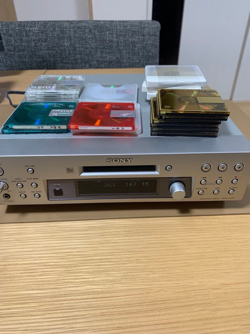 SONY MDS-S500 MDデッキ シルバー 動作品