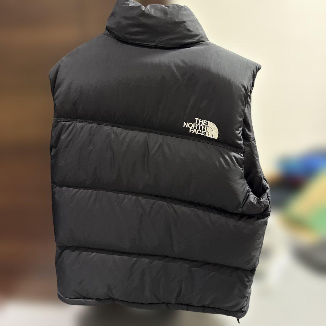 THE NORTH FACE フード付きダウンベスト 黒