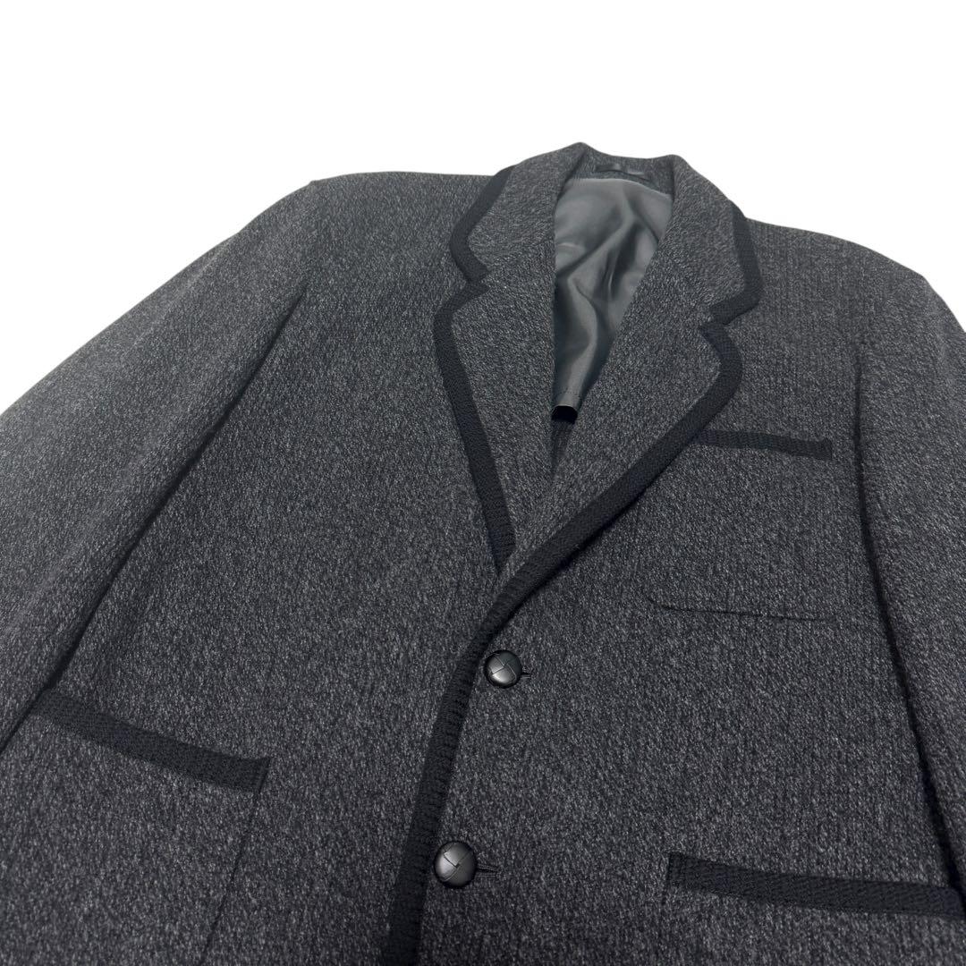 美品 Dior ニット　ウール　テーラードジャケット　バイカラー　くるみボタン