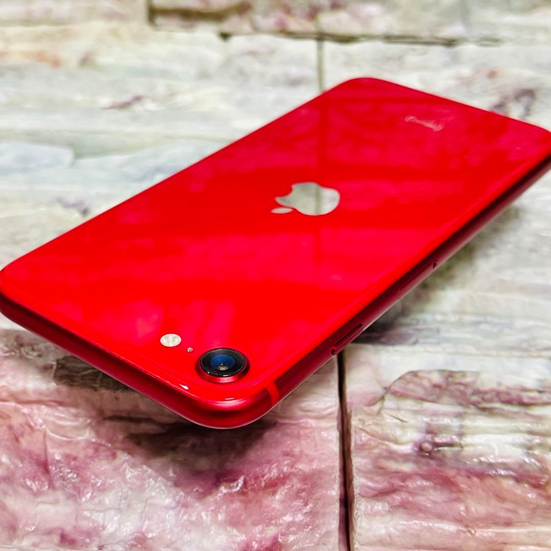 SIMフリー iPhoneSE2 64GB 439 レッド 電池良好