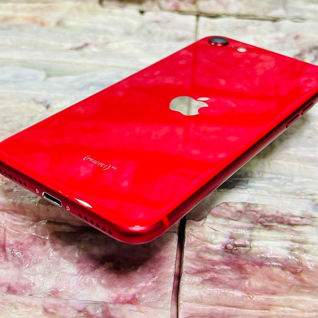 SIMフリー iPhoneSE2 64GB 439 レッド 電池良好