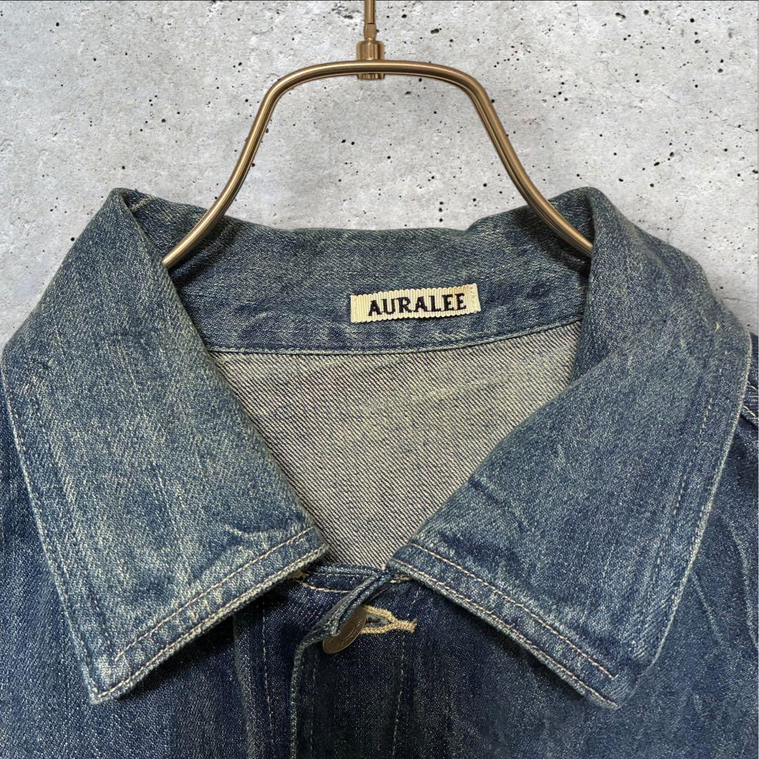 ぼ*ー様 オーラリー SELVEDGE FADED LIGHT DENIM BL