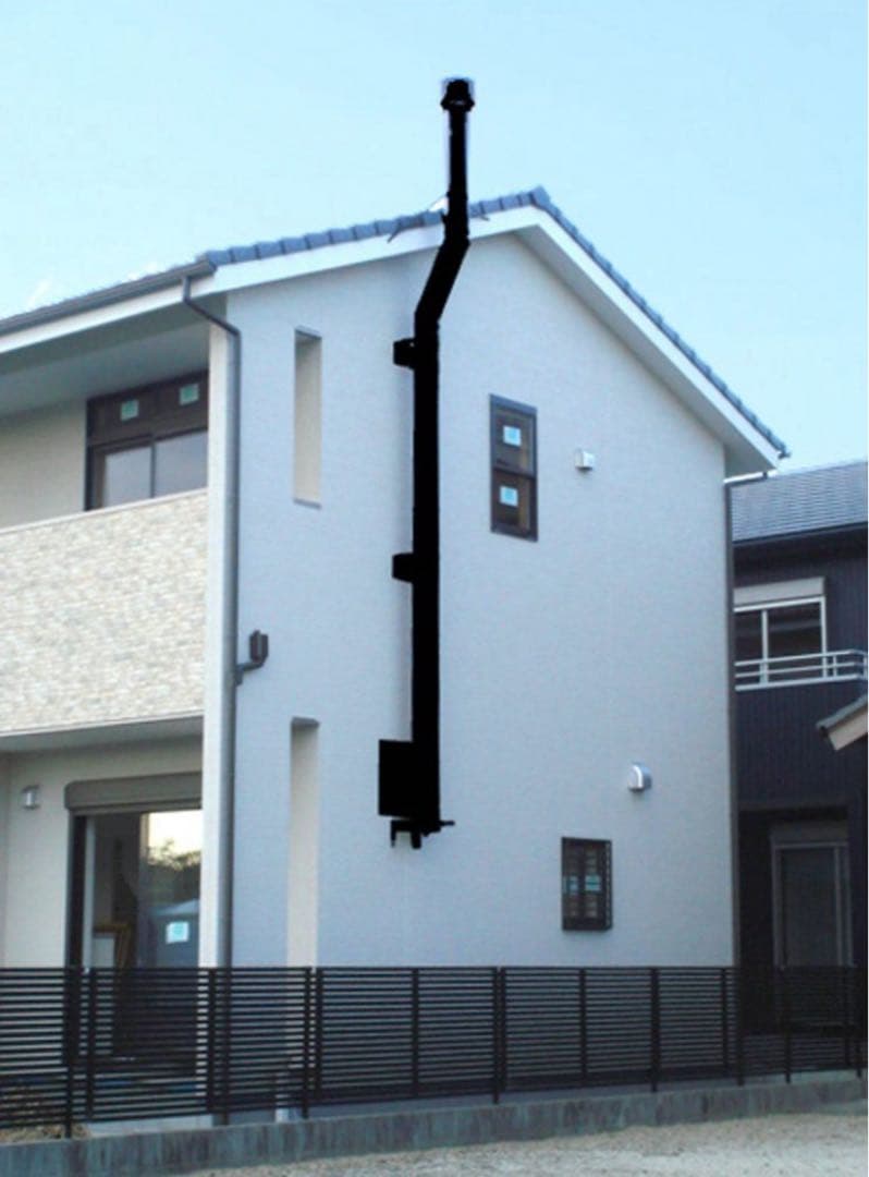 【季節商品・激安】新品鋳鉄薪ストーブ 屋外吸気可能・空気環境配慮 調理可 高蓄熱