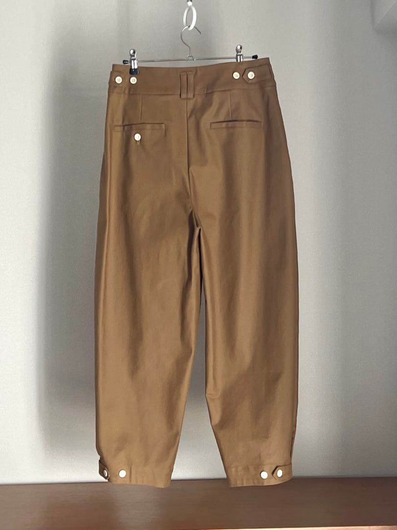 SALUE eggパンツ【ベージュブラウン】