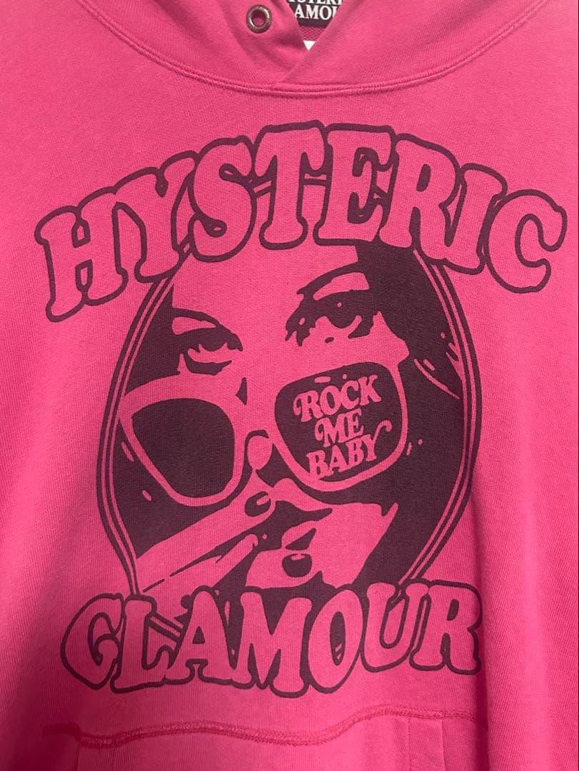 HYSTERIC GLAMOUR ピンクパーカー　ヒスガール
