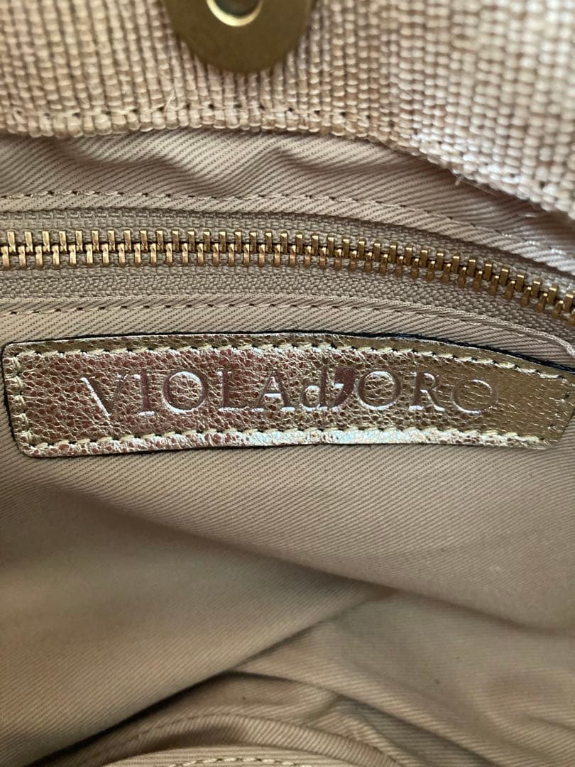 VIOLAd’OROヴィオラドーロ　タッセル付きカゴバック