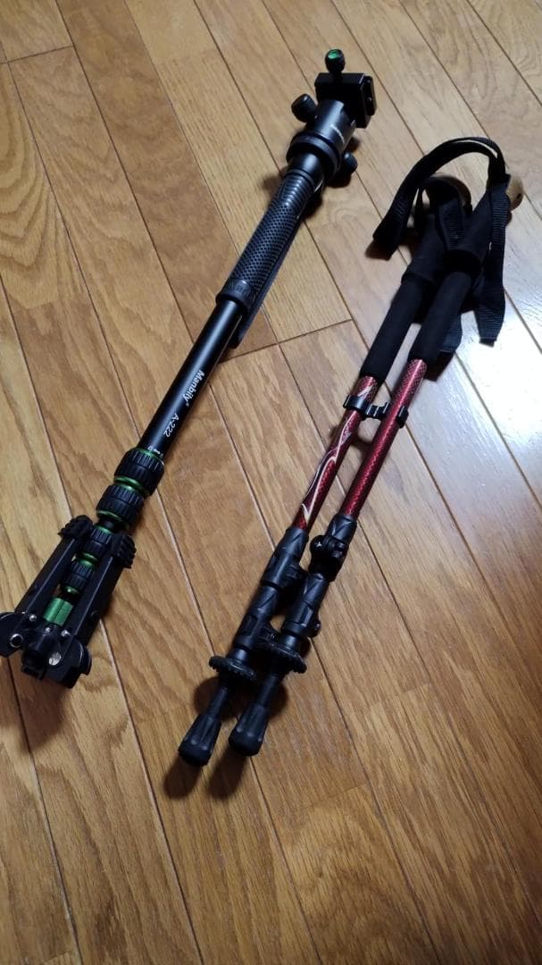 【自立式】軽量一脚 5段階伸縮 望遠レンズ用 収納高45cm 耐荷重7kg