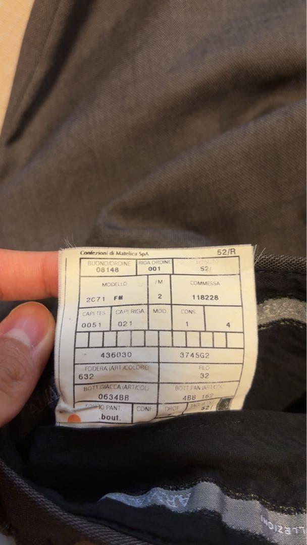 パンツ 00s ARMANI COLLEZIONI wool tack slacks