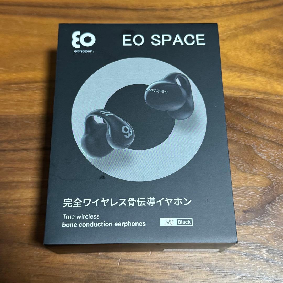 ✨最新骨伝導 EO SPACE T90 完全ワイヤレスイヤホン ブラック