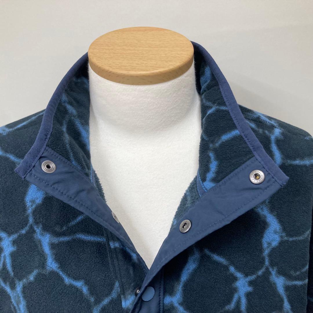 【レアなサンダー柄】エディーバウアー スナップT フリース プルオーバー 美品