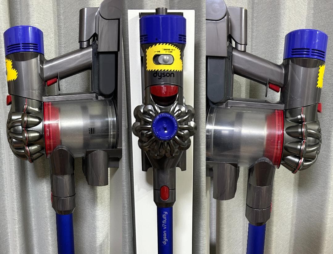 【美品】ダイソン dyson V7 fluffy 大容量新品バッテリー36分