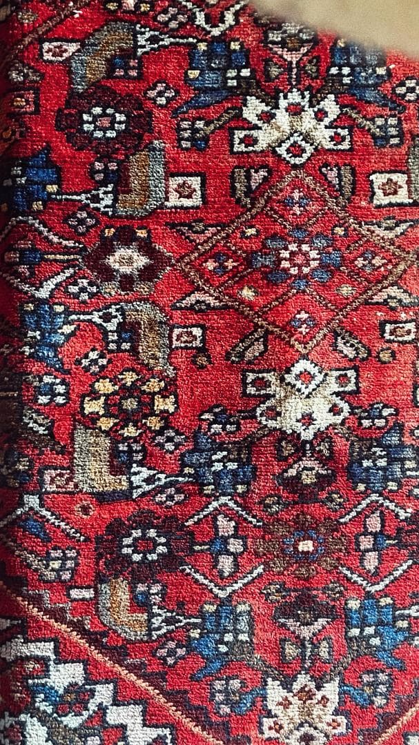 155×82〜90 アフガニスタン バルーチ族 手織りヴィンテージラグ 花と鳥