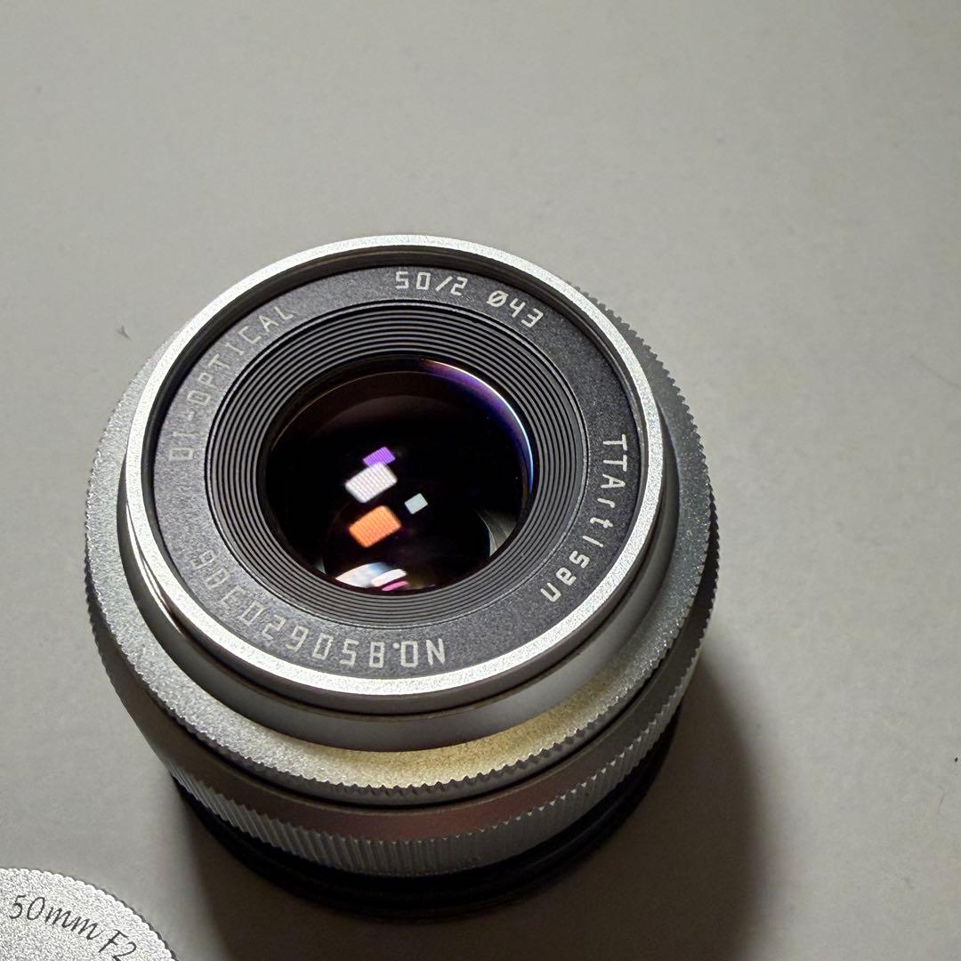 TTArtisan 50mm F2 単焦点レンズ シルバー eマウント
