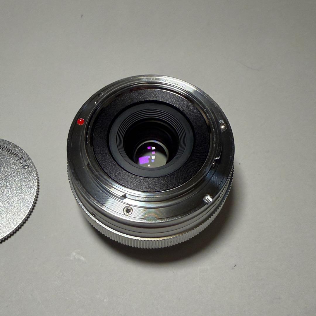 TTArtisan 50mm F2 単焦点レンズ シルバー eマウント