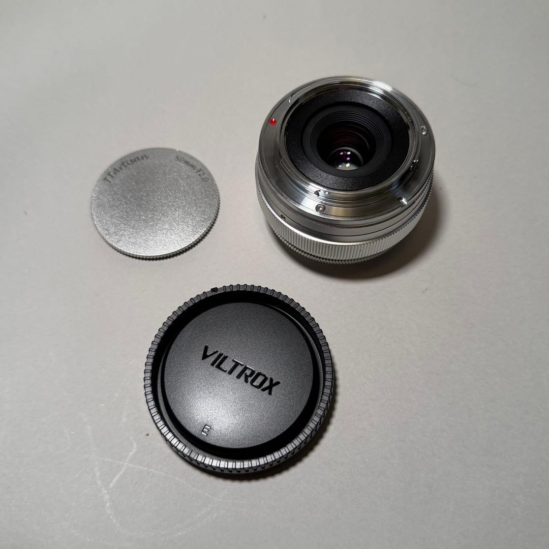 TTArtisan 50mm F2 単焦点レンズ シルバー eマウント