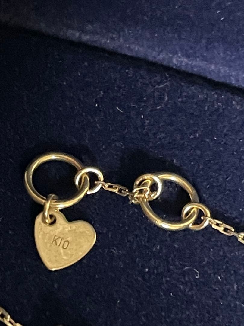 VAヴァンドーム 青山　K10 イエローゴールドアンクレット23センチ