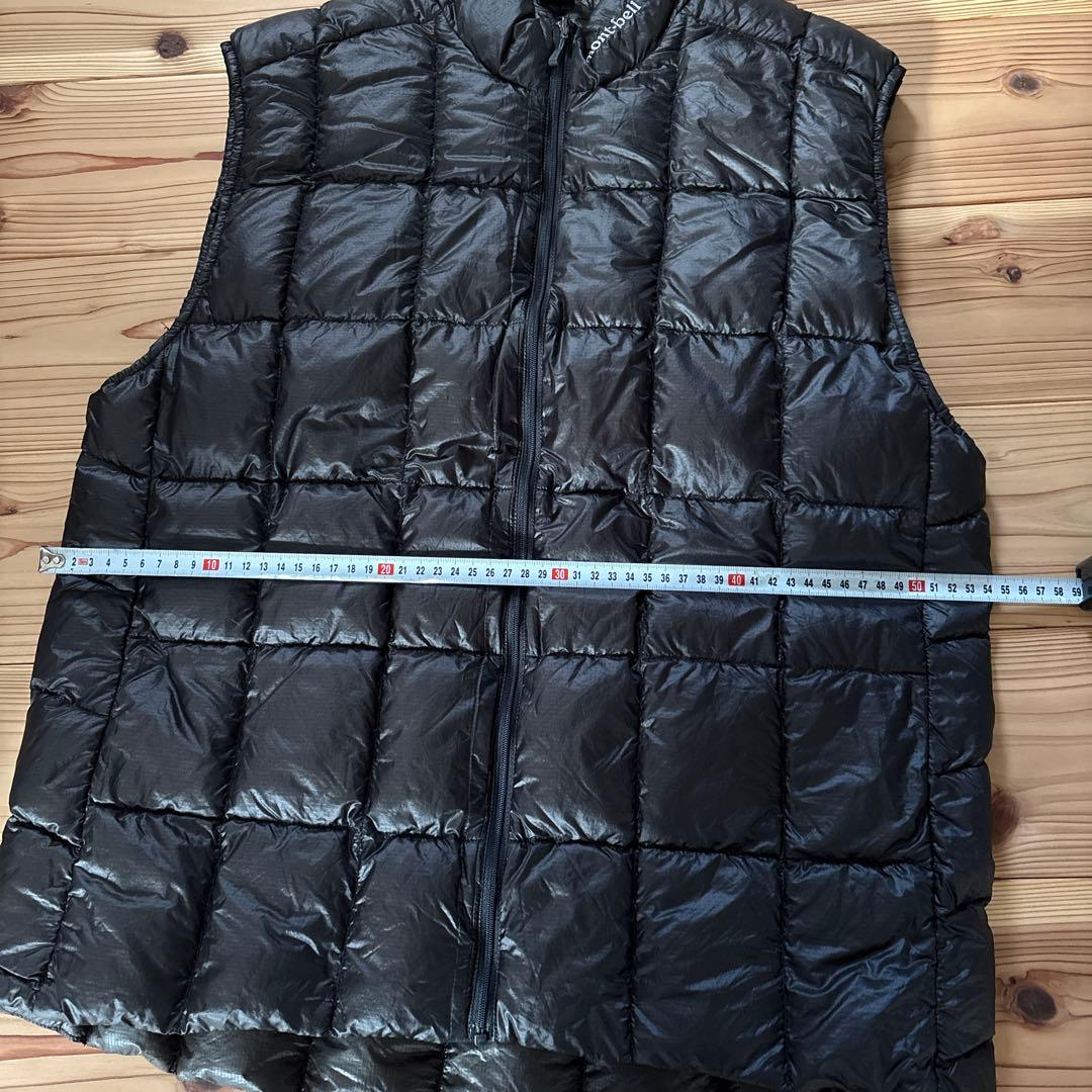 モンベル900FP EXライトダウンベスMen’s XL ブラック