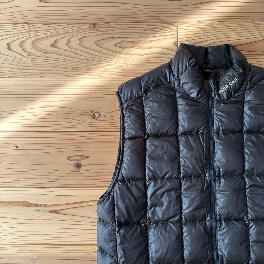 モンベル900FP EXライトダウンベスMen’s XL ブラック