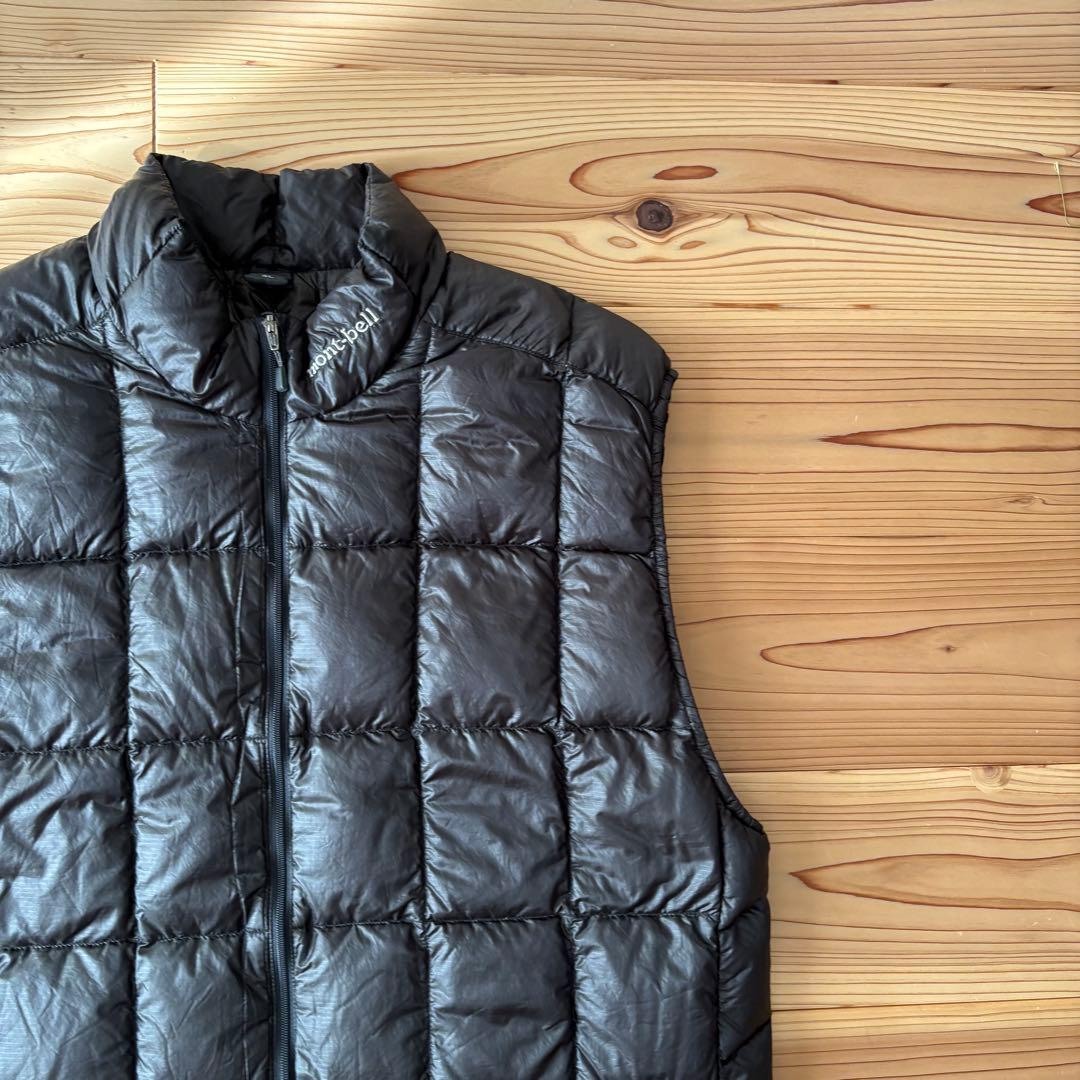 モンベル900FP EXライトダウンベスMen’s XL ブラック