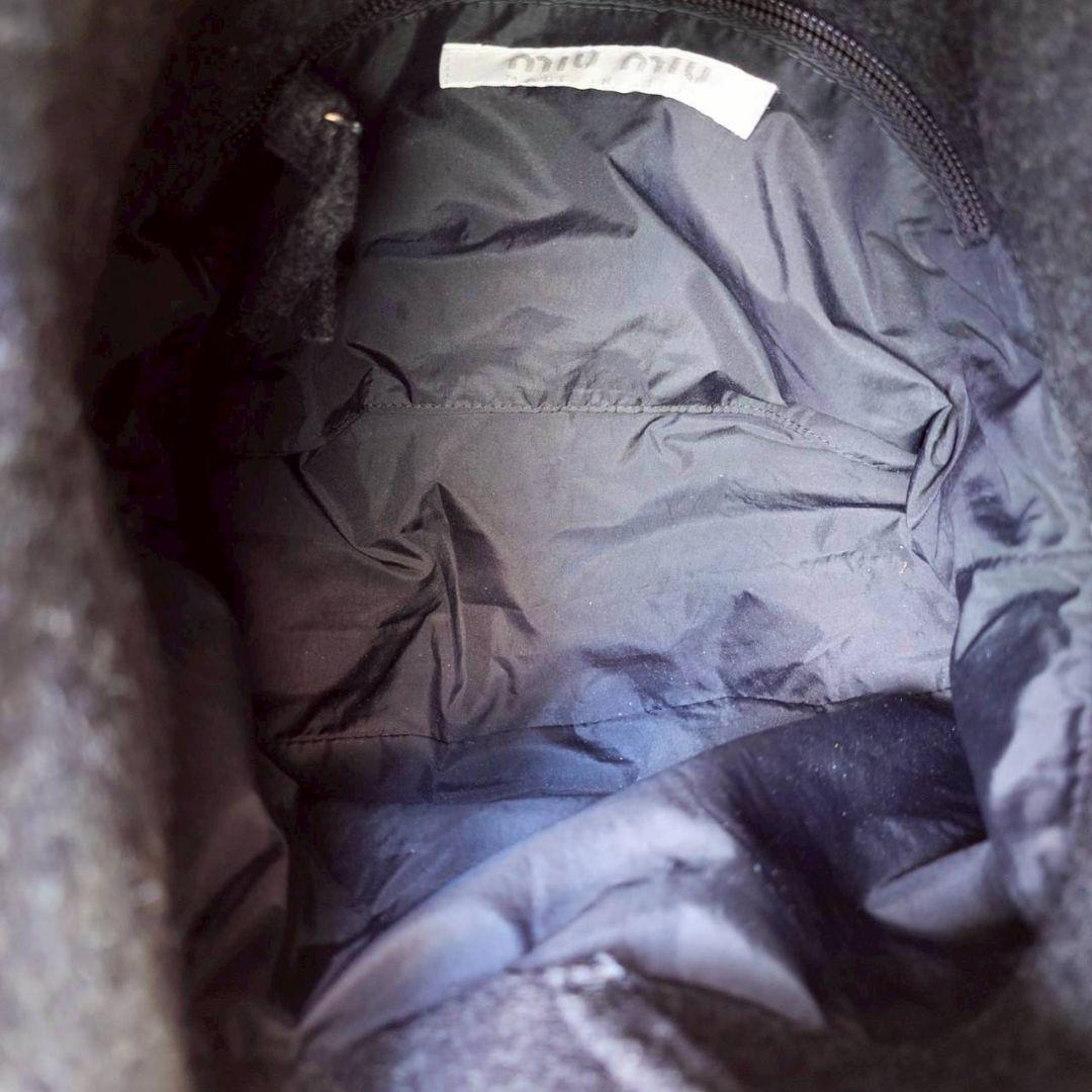 希少 ミュウミュウ アーカイブ ショルダーバッグ 90s ワンショルダー ウール