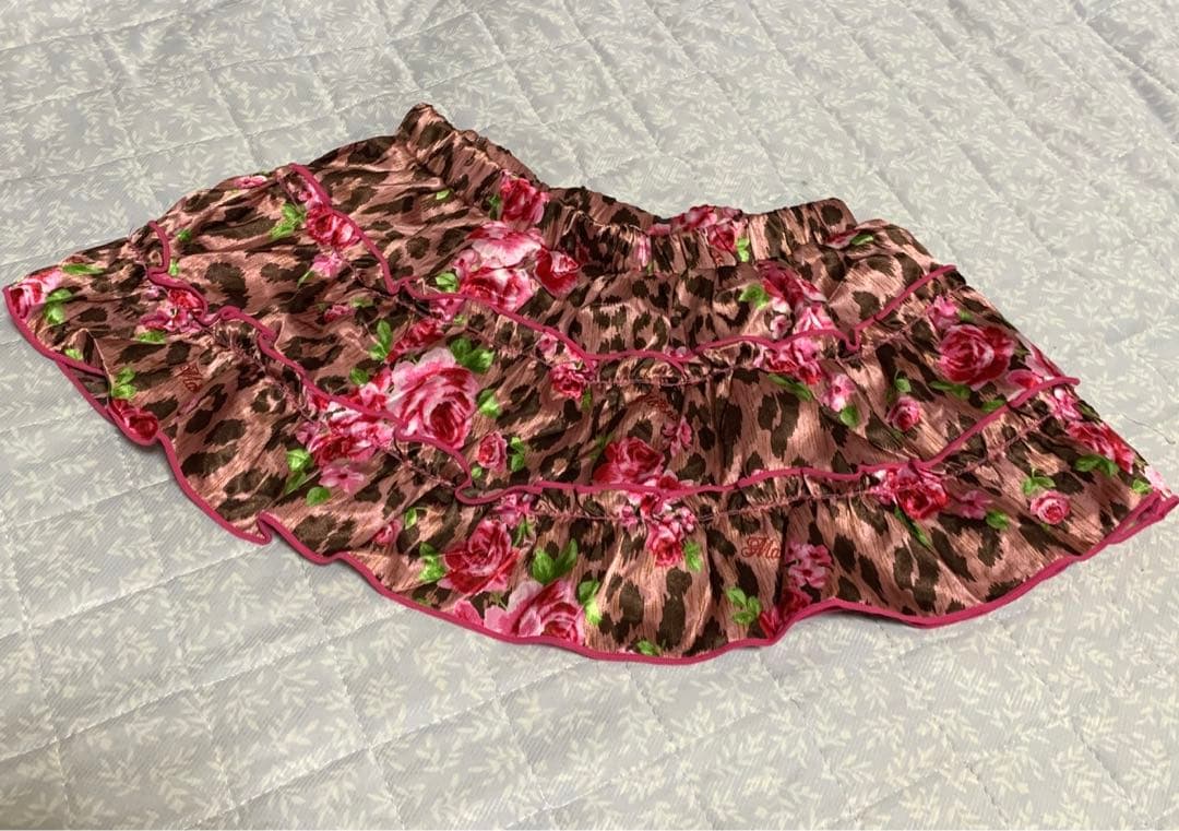 【y2k 平成ギャル】 MARS ヒョウ薔薇スカート