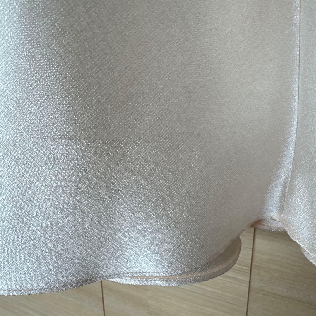 TWEED DRESS アイボリー刺繍ノースリーブドレス150