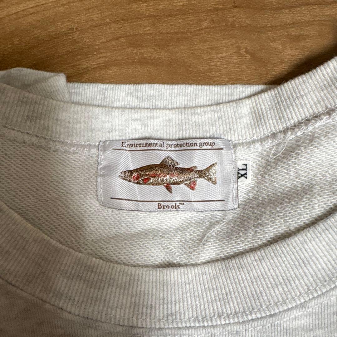 Brook ロゴ入り グレー スウェット