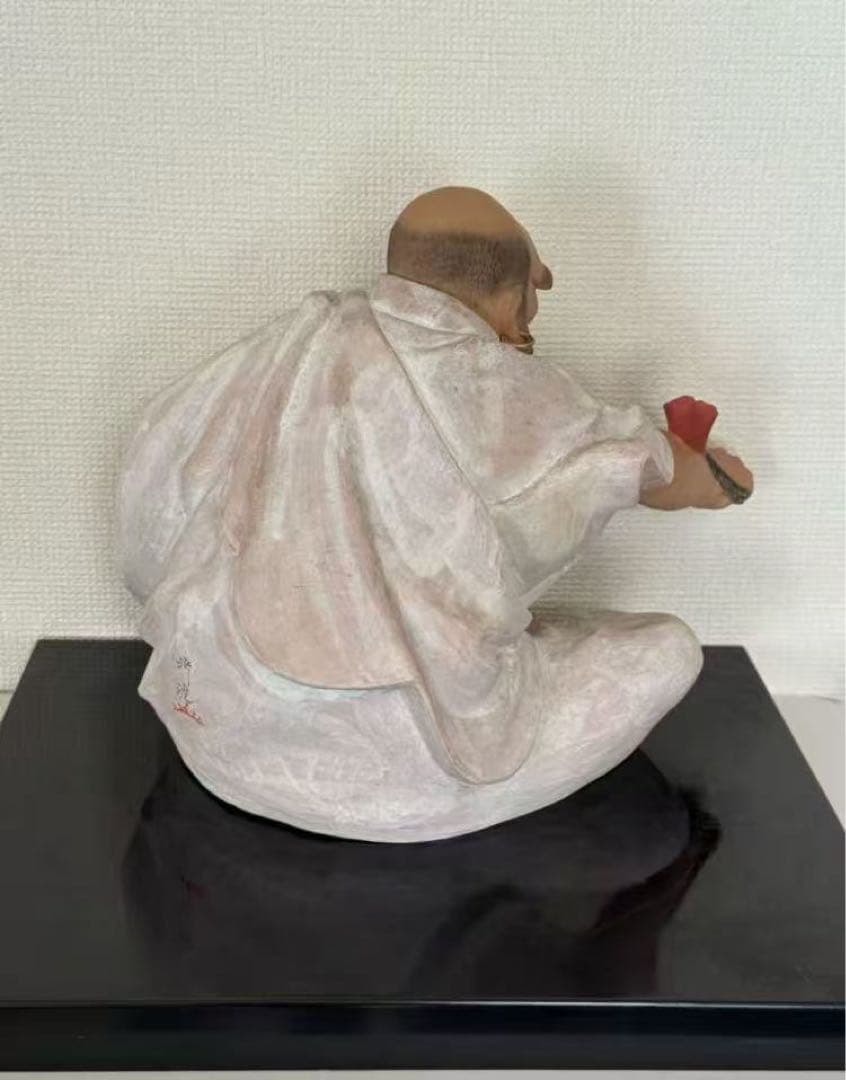 時代物 無形文化財 博多人形　師中村衍涯作　達磨『喝』　置物