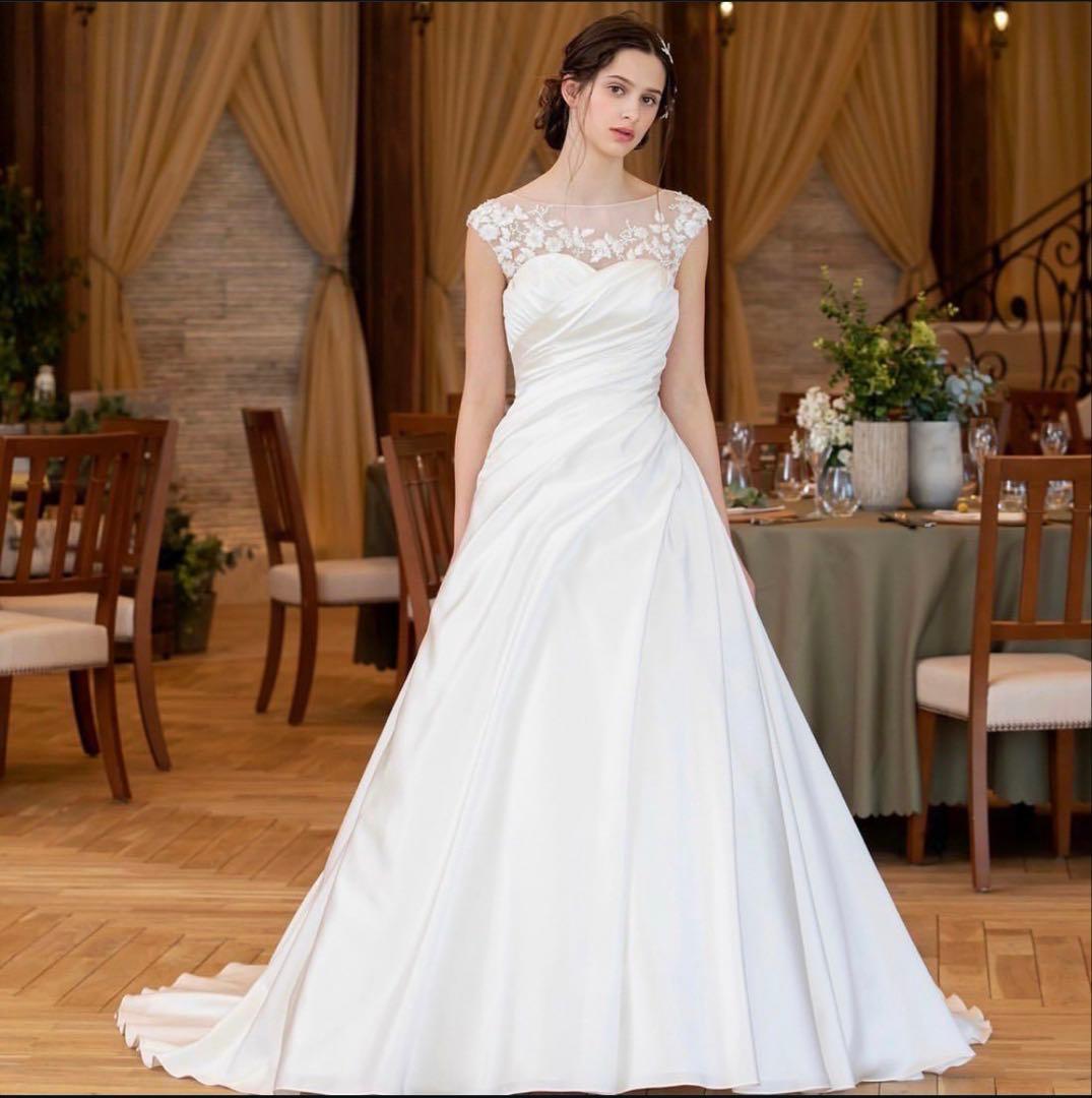 【ラッキー】ウェディングドレス　Aライン　2WAYタイプ