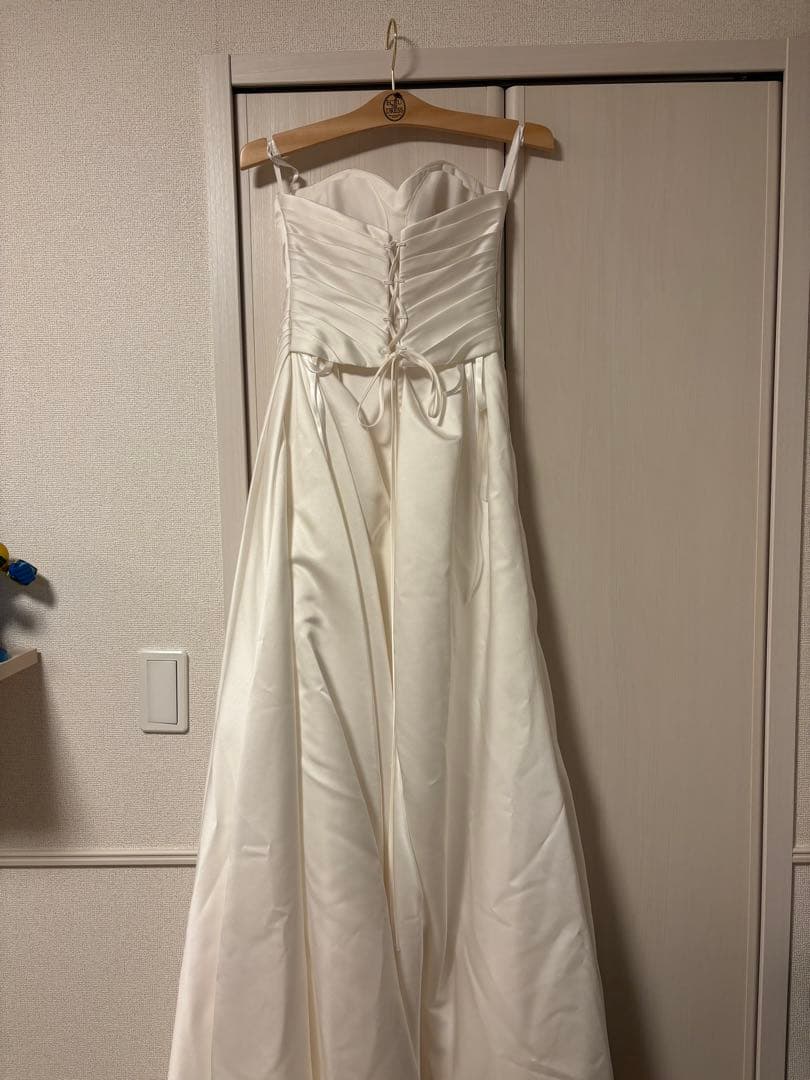 【ラッキー】ウェディングドレス　Aライン　2WAYタイプ