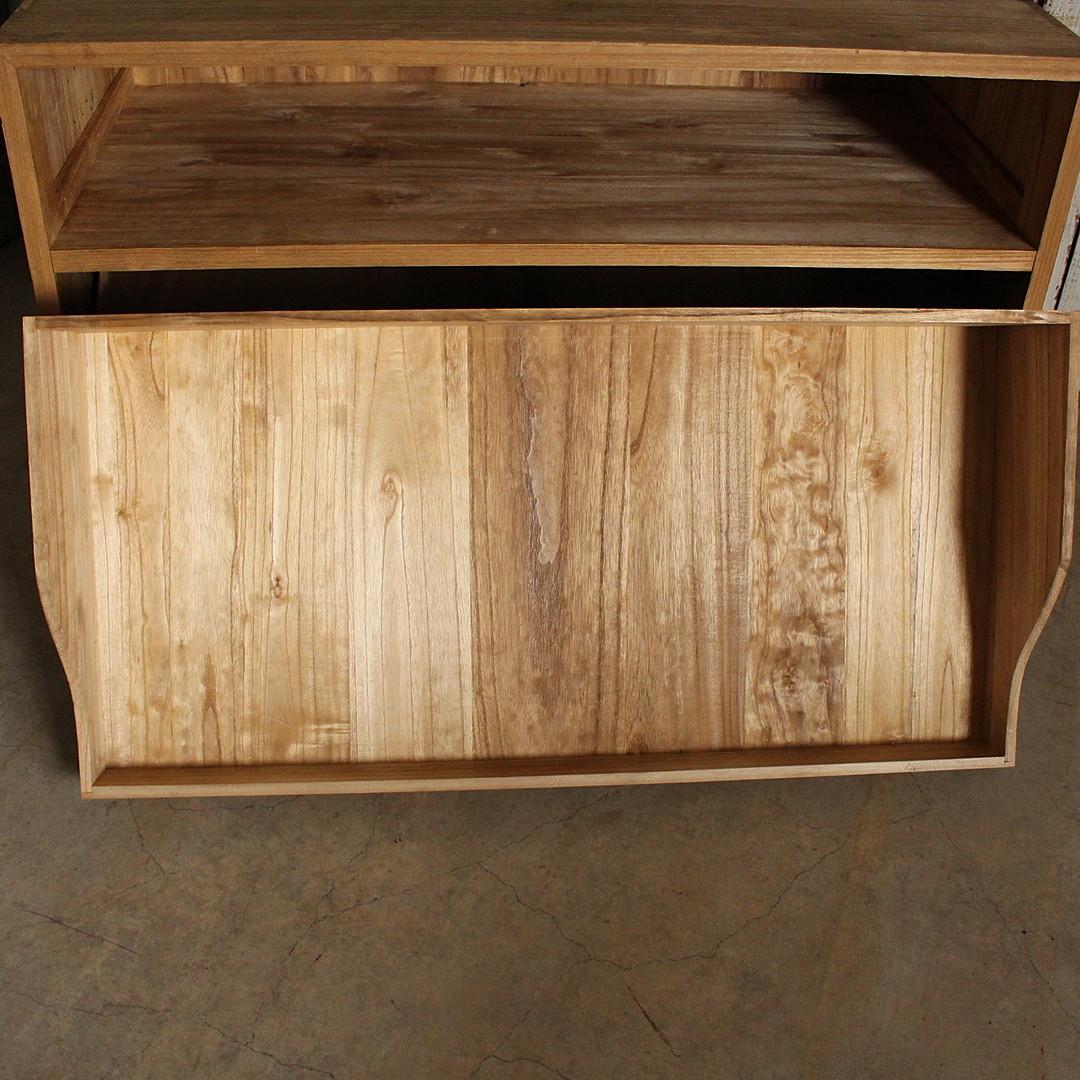 古い木製の引き出し　3段　食器棚　シャツケース　収納棚　チェスト　古家具