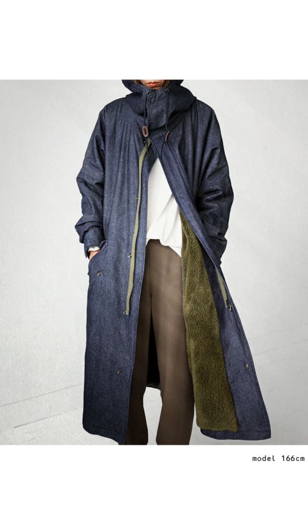 アンティカ 美品 大人気高評価完売品 裏ボアデニムコート