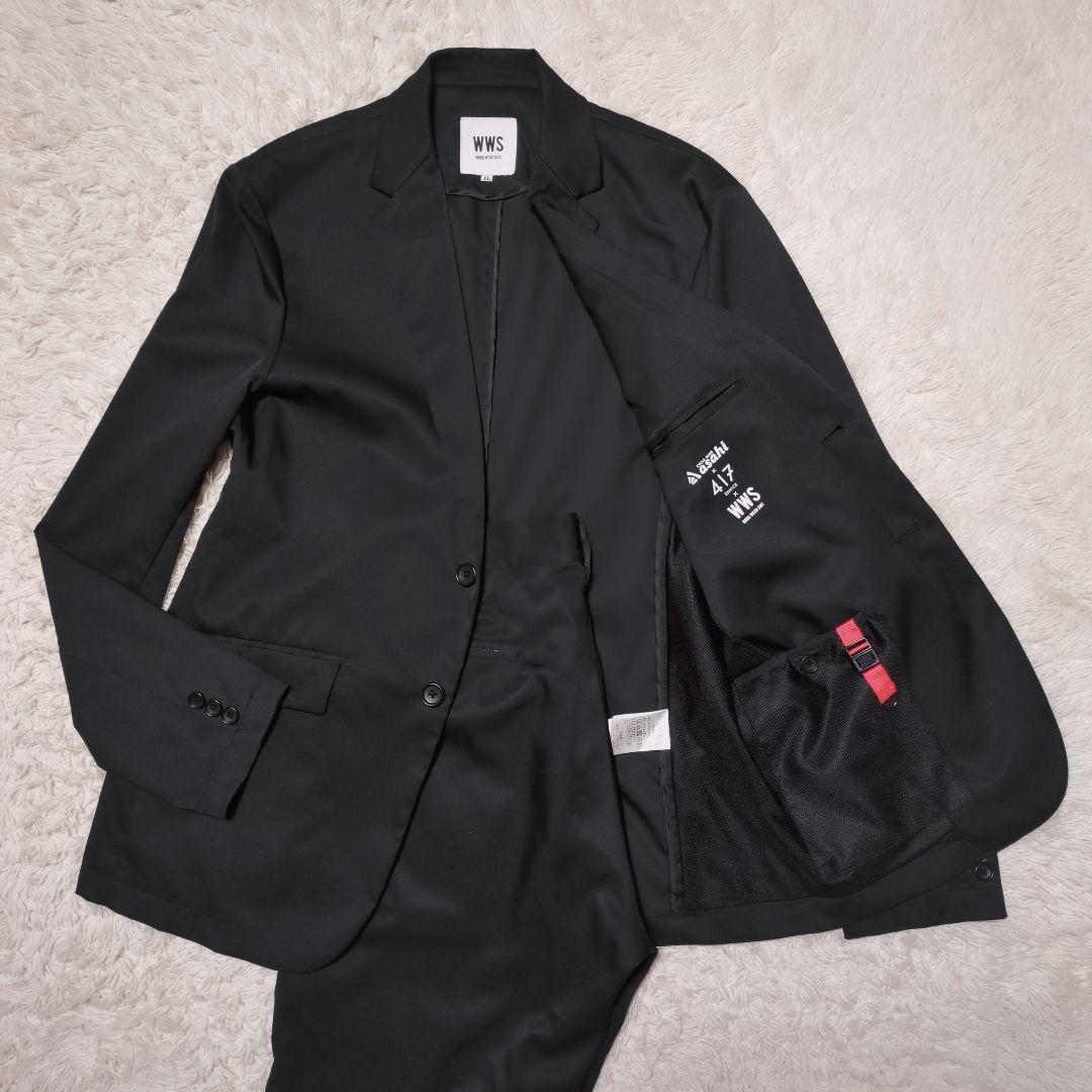 クリームWWS×ASAHI×EDIFICE　スーツセットアップ2着おまとめ