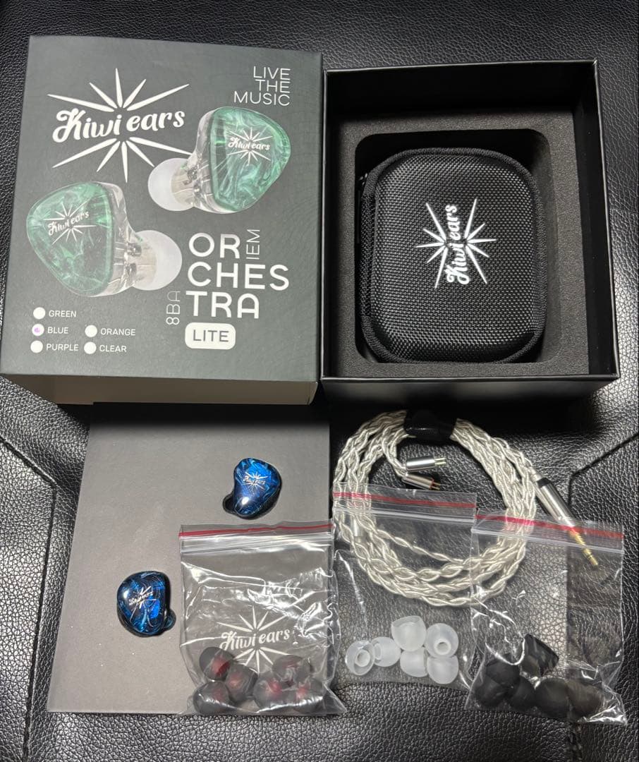 Kiwiears Orchestra Lite 青 イヤフォン