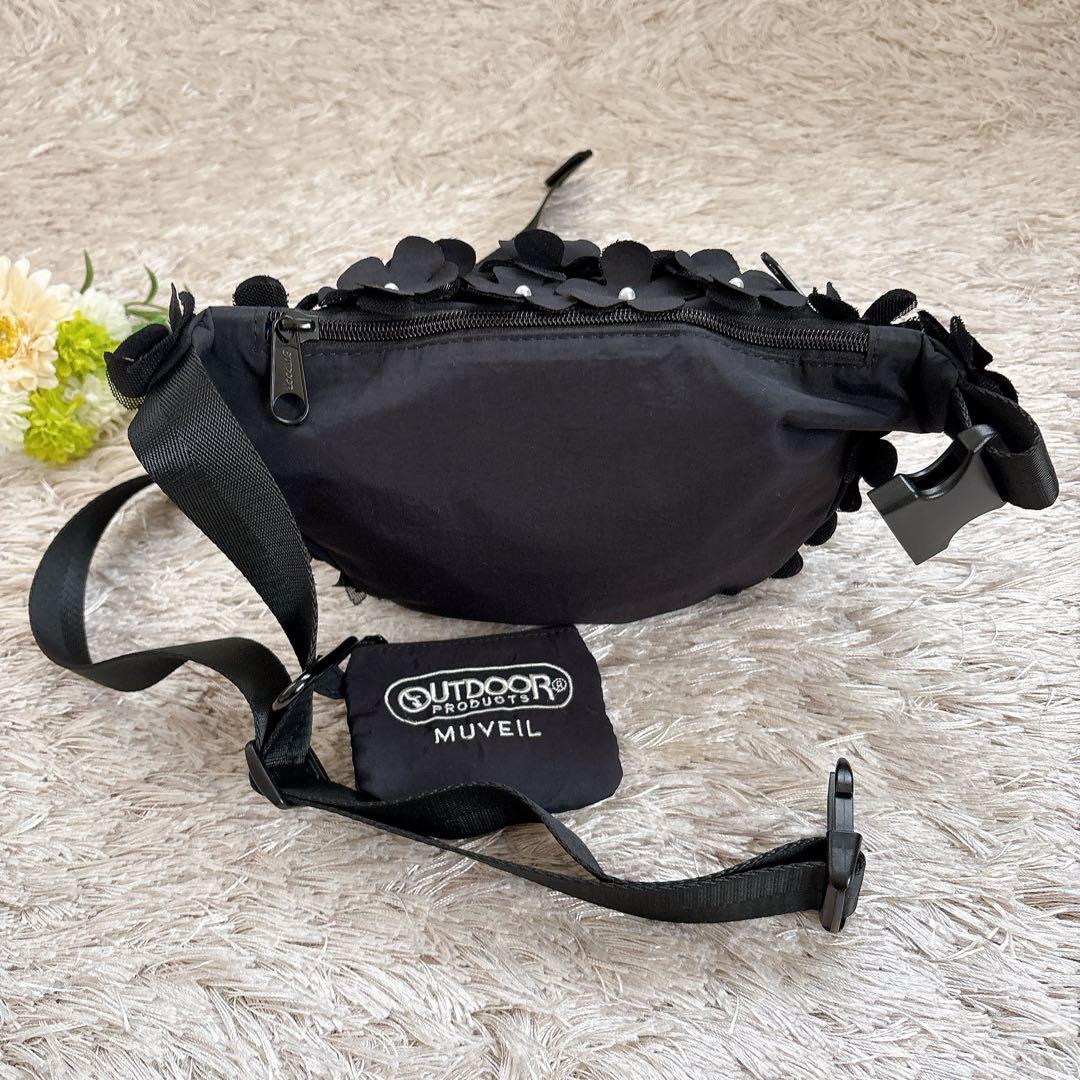 極美品✨MUVEILミュベール×アウトドアプロダクツ コラボ ウエストポーチ 黒