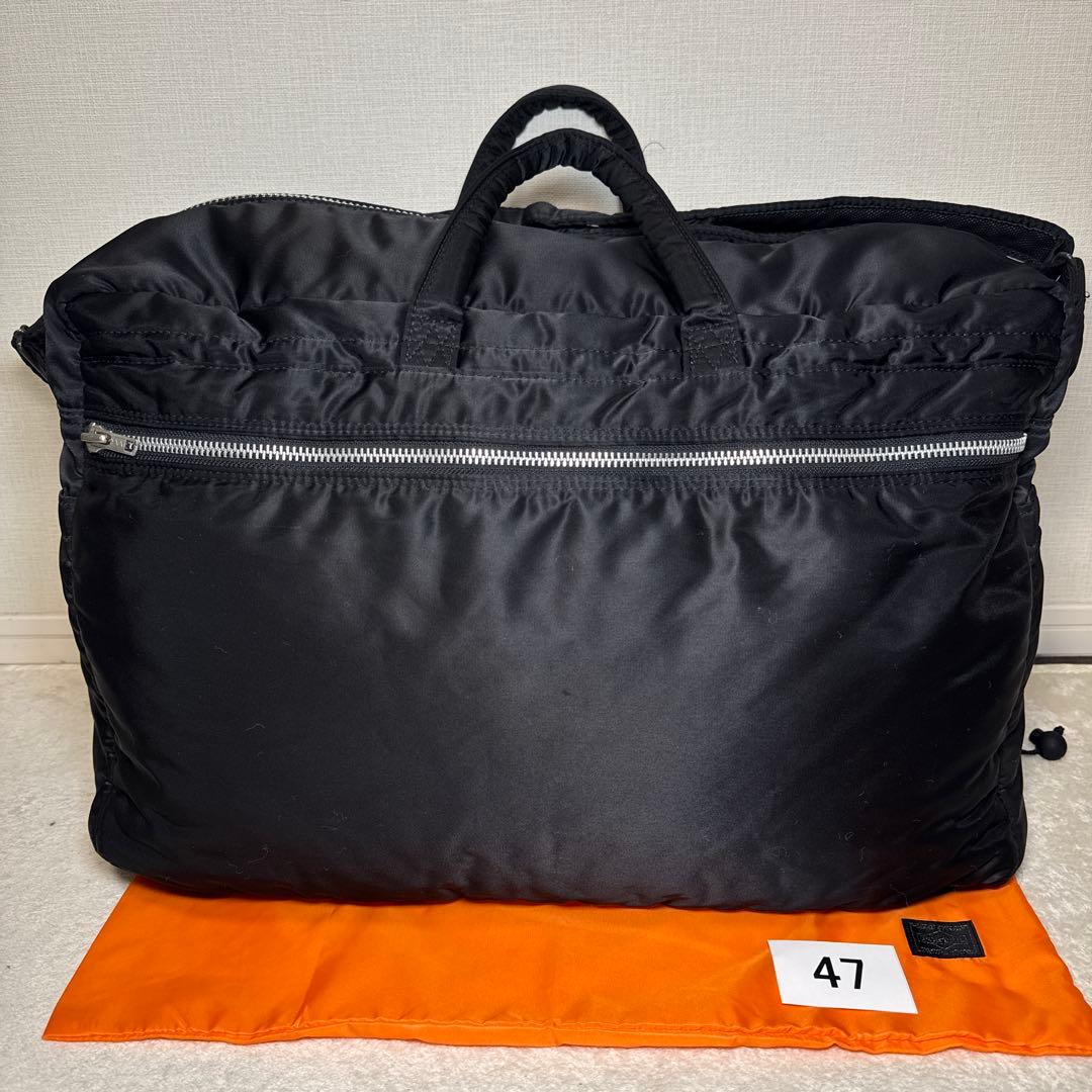 47 美品　ポーター　タンカー　ボストンバッグ　ブラック　2way