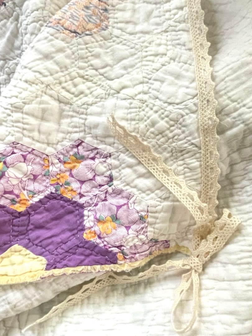 アンティークキルトマルチカバー♡ハンドメイド·͜· ♡