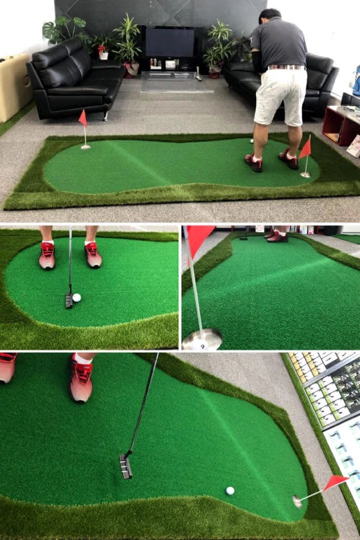 2WAY ゴルフパターマット 1.2m x 3.2m