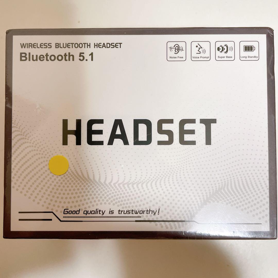 ワイヤレス　ブルートゥース　ヘッドセット　bluetooth 黒