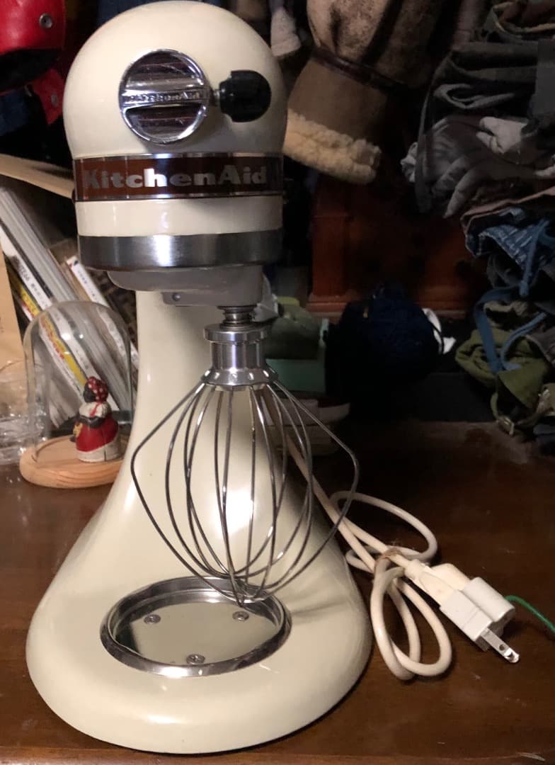 KitchenAid K45SS クリームカラー スタンドミキサー