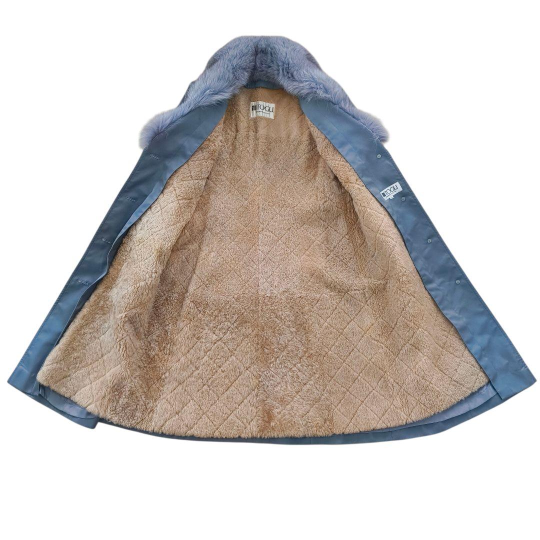 TOGU TOHOMINK　ロングコート　13　ファー　ライナー付　Aライン