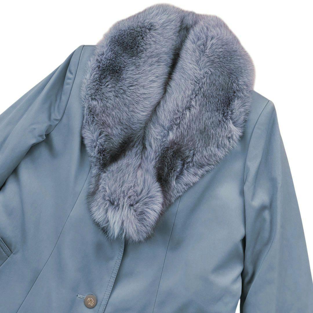 TOGU TOHOMINK　ロングコート　13　ファー　ライナー付　Aライン