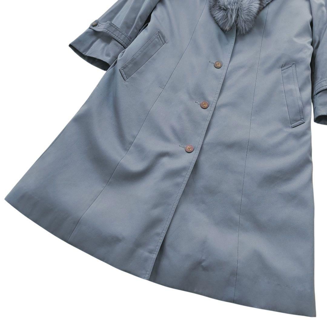 TOGU TOHOMINK　ロングコート　13　ファー　ライナー付　Aライン