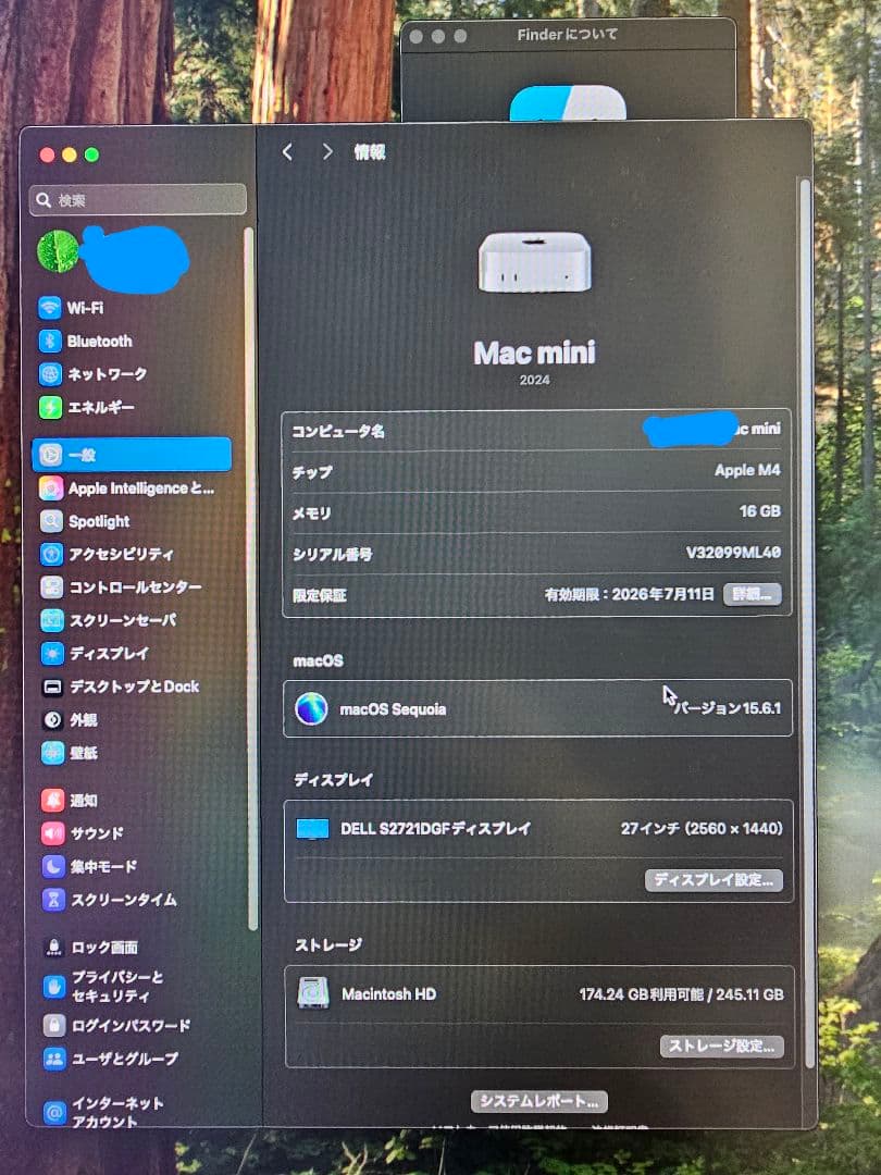 Macデスクトップ Mac mini M4 16GB 256GB