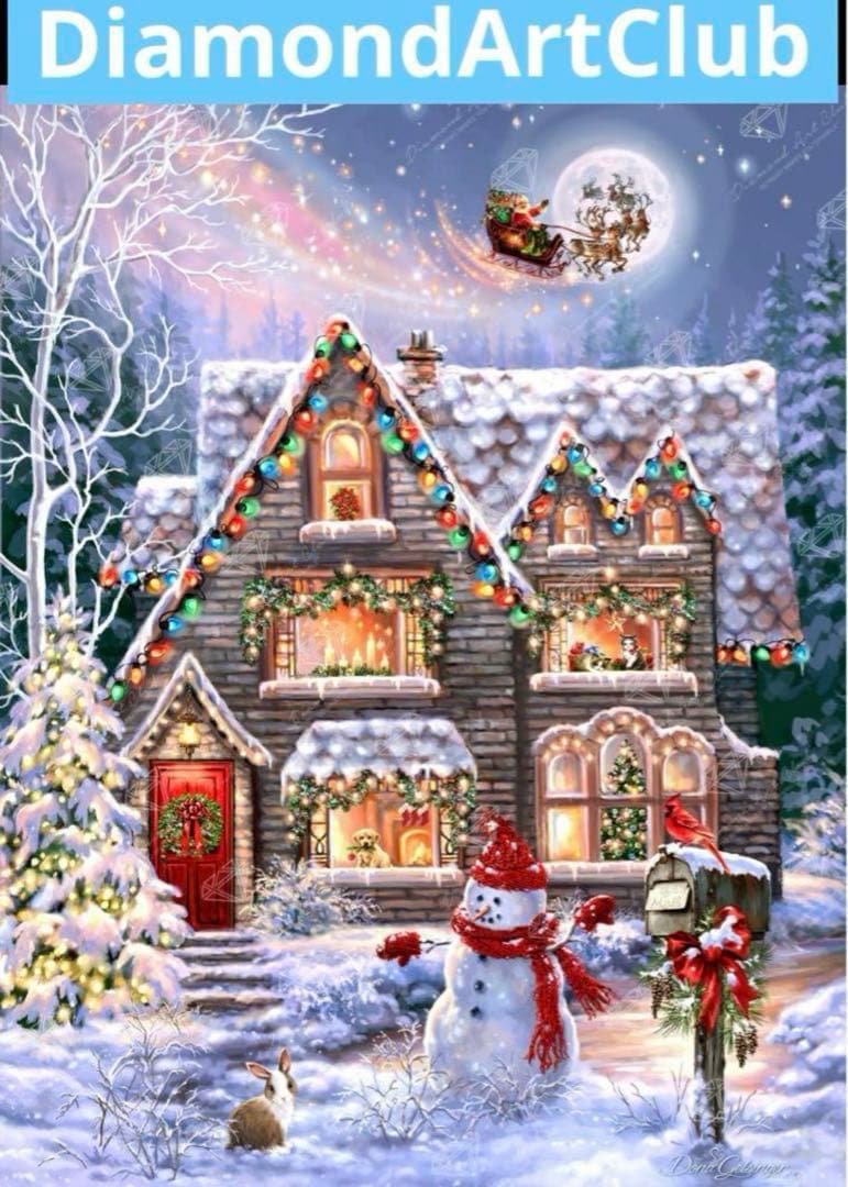 ダイヤモンドアートクラブ　Santa's Sleigh Ride DACキット