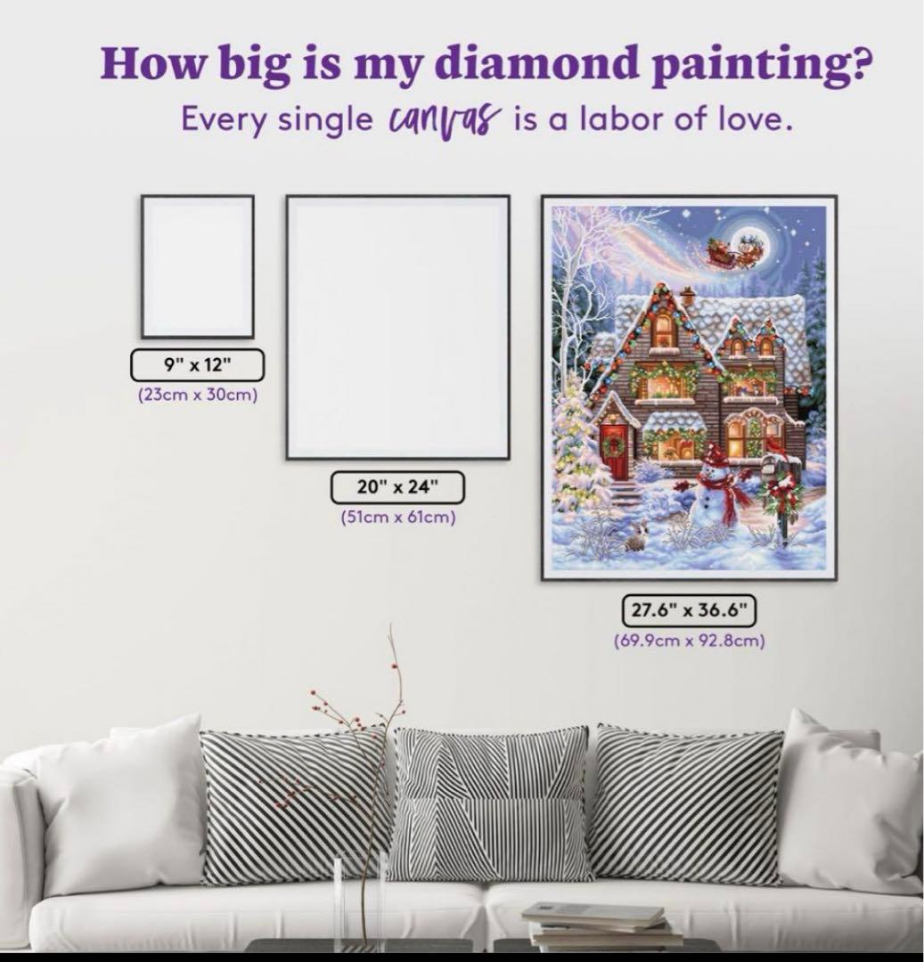 ダイヤモンドアートクラブ　Santa's Sleigh Ride DACキット