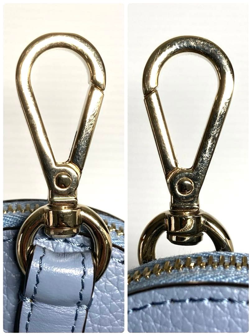 美品　クロエ　レザー　ラウンド　ケース　ミニポーチ　キーホルダー　箱付き