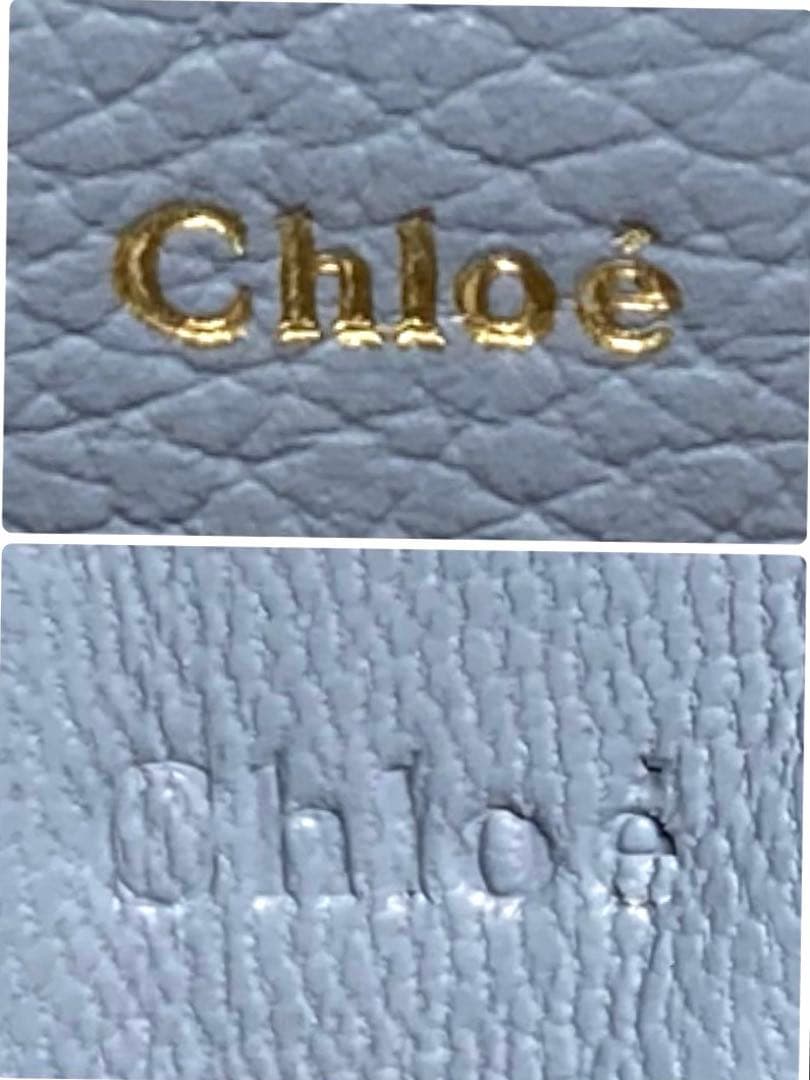 美品　クロエ　レザー　ラウンド　ケース　ミニポーチ　キーホルダー　箱付き